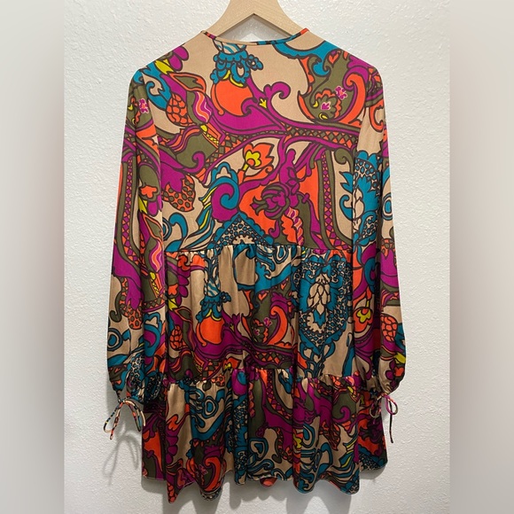 Trina Turk Cinema Paisley Print Dress Women’s Size M - Picture 3 of 6